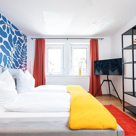 Bunter Hund Apartments - Zentrales Apartment, Parkplatz, Wintergarten, Kinderzimmer โรเทนบวร์ก อ็อบ แดร์เทาเบอร์ ภายนอก รูปภาพ