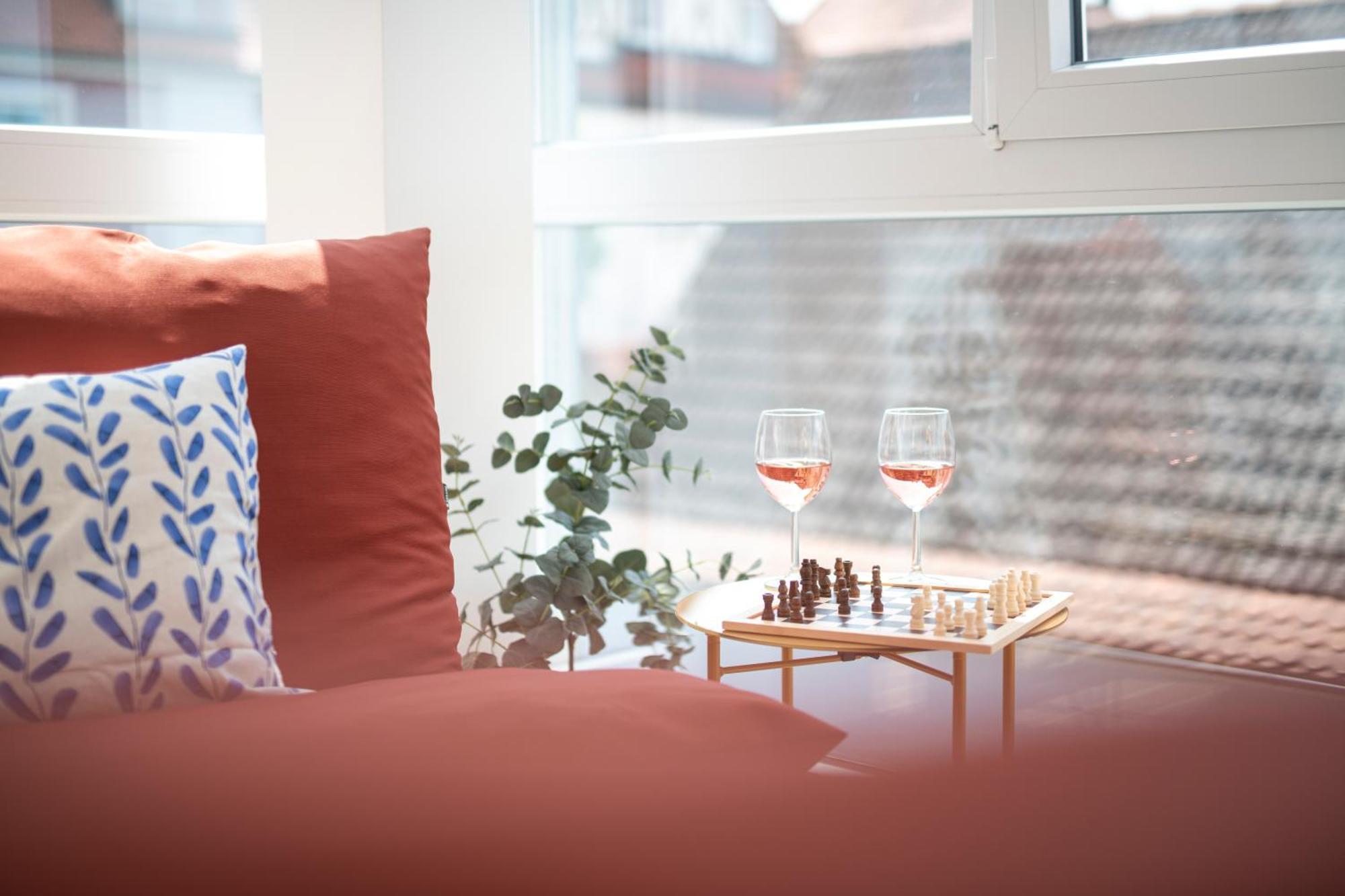 Bunter Hund Apartments - Zentrales Apartment, Parkplatz, Wintergarten, Kinderzimmer โรเทนบวร์ก อ็อบ แดร์เทาเบอร์ ภายนอก รูปภาพ